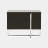 Vida Dark Brown Oak Luxury Bedside Table