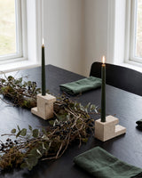 101 Copenhagen Brick Candle Holder, Tall, Limestone (view 2)