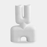 101 Copenhagen Cobra Vase Double, Medio, Bone White