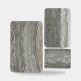 101 Copenhagen Enkei Tray Rectangular, Petit, Silver Travertine (view 5)