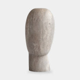 101 Copenhagen Head Sculpture, Medio, Silver Travertine (view 5)