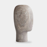 101 Copenhagen Head Sculpture, Medio, Silver Travertine (view 6)