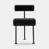 101 Copenhagen Hiro Dining Chair, Black Frame, Peat