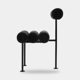 101 Copenhagen Hiro Dining Chair, Black Frame, Peat (view 5)