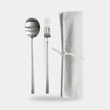 101 Copenhagen Kogei Salad Servers, Brushed Steel (view 5)