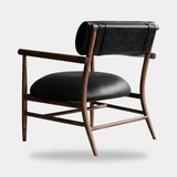101 Copenhagen Nama Lounge Chair, Classic Brown Oak / Leather Black (view 8)