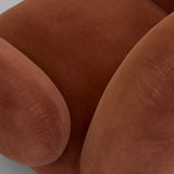 101 Copenhagen Toe Armchair, Flat, Rust (view 7)