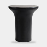101 Copenhagen Trumpet Table, Tall, Silver Travertine