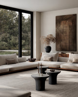 101 Copenhagen Trumpet Table, Tall, Silver Travertine (view 3)