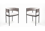 Envie I Dining Chair - Set of 2 -  Giselle Grey Beige
