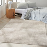Calvin Klein® Irradiant Silver Rug, available from Touched Interiors UK