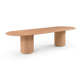 Lantine 320 Dining Table -  Pill Shaped - Ash Oak