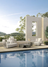 Intreccio Ribbon Back Luxury Outdoor Sofa, view 6