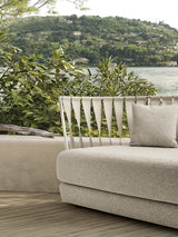 Intreccio Ribbon Back Luxury Outdoor Sofa, view 2