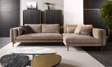 Martello Hammered Iron Luxury Corner Sofa, view 4