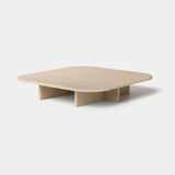 Coleccion Alexandra Estrato-L Lite Coffee Table in bone ash veneer
