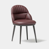 Coleccion Alexandra Cricket Dining Chair in matt black wood with Stockholm 07 fabric