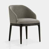 Coleccion Alexandra Carla Dining Chair in Visby 03 fabric with a midnight ash frame