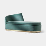Coleccion Alexandra Duno Chaise Longue in Century base with Lisboa Aguamarina fabric