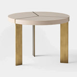Coleccion Alexandra Tempo Side Table in bone with antique brass