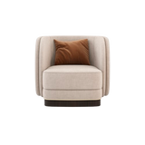 Laskasas Ambrose Fabric Metal Armchair