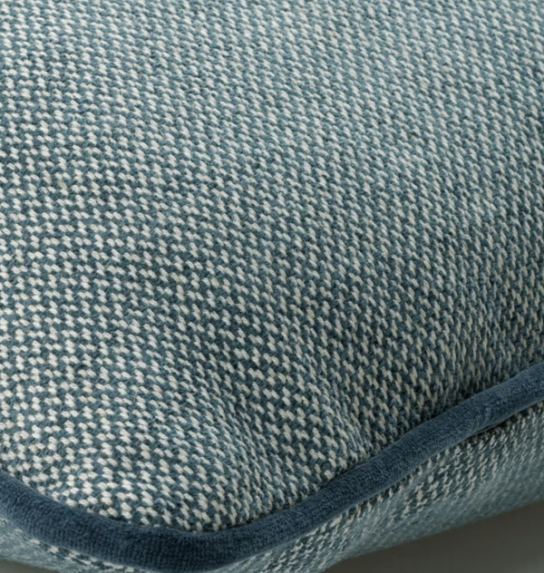 Bomore Piemonte Cushion in Blue Grey Weave