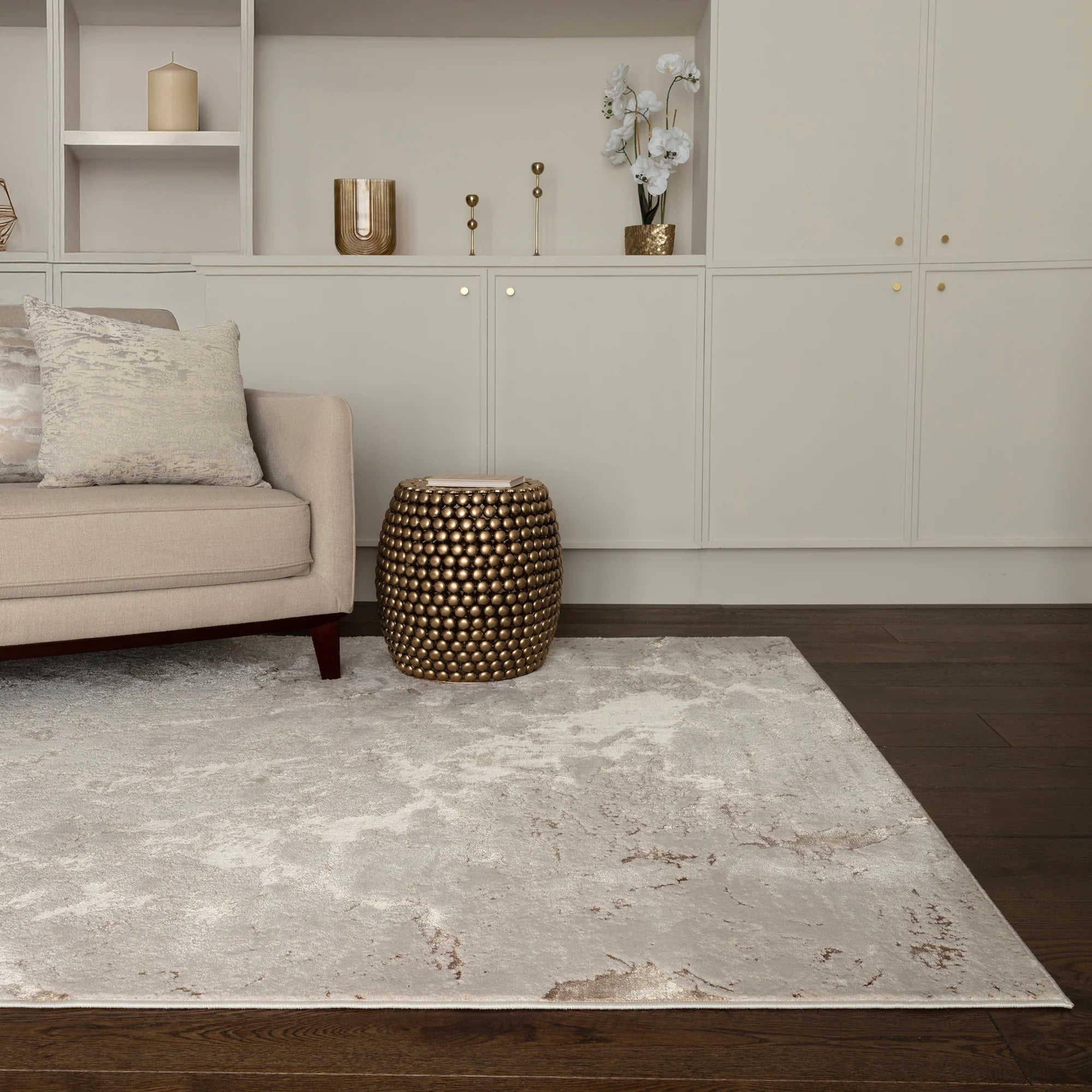 Aurora Strata Metallic Rug
