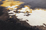 Serge Lesage Behind Amber Gold Rug in amber gold on charcoal, detail