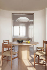 Berwick Dining Table - Single Pedestal- Ash Oak