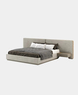 Laskasas Bonnie Bed - Vienna Khaki with Built-In Wireless Phone Chargers