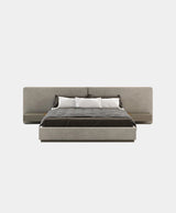 Laskasas Bonnie Bed - Vienna Khaki with Built-In Wireless Phone Chargers