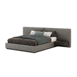 Laskasas Bonnie Bed - Vienna Khaki with Built-In Wireless Phone Chargers