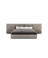 Laskasas Bonnie Bed - Vienna Khaki with Built-In Wireless Phone Chargers