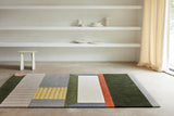 Serge Lesage Cairn Brick Rug in brick, room view