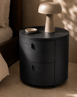 Sims Bedside Table - Smoak Oak