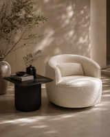 Grace Swivel Chair - Polar Bouclé