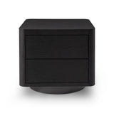 Coin Bedside Table - Smoke Oak