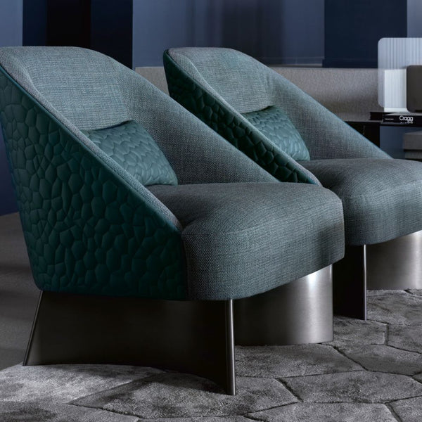 Equinox Curved Legged Upholstered Armchair