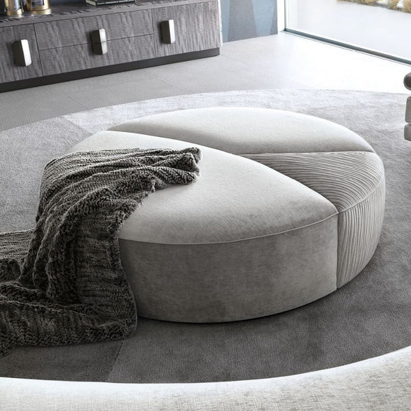 Equinox Round Luxurious Ottoman