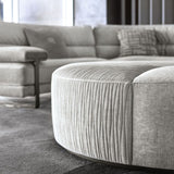 Equinox Round Luxurious Ottoman