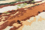 Serge Lesage Flux Brick Rug in brick, detail