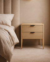 Grafiato Bedside Table - Two Drawer