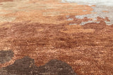 Serge Lesage Granite Tawny Leather Rug in tawny leather, detail