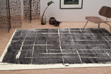 Serge Lesage Herman Dense Grey Rug in dense grey, room view