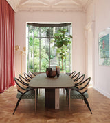 Amber Dining Table, second styled view
