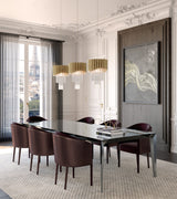 Triny I Dining Table, styled in a dining room