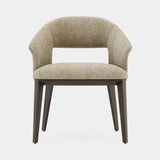 Domkapa Jermain Dining Chair, bergen Toffee fabric with Tabac Ash legs