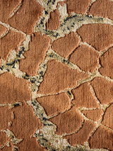 Serge Lesage Kintsugi Mahogany Rug in mahogany, detail