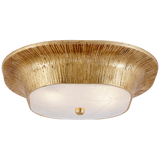 Kelly Wearstler Utopia Round Flush Mount in Gild with Fractured Glass