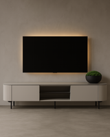 Lantine TV Unit - Matte Light Grey